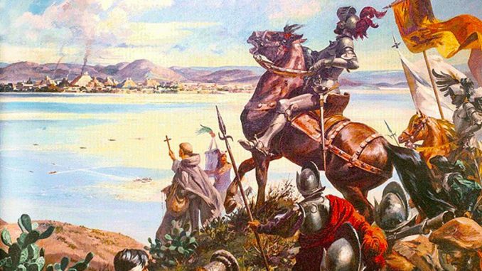Llegada de Hernán Cortés a Tenochtitlan
